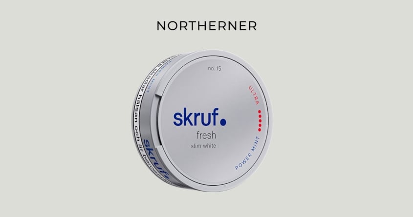 Eine Dose mit skurf Nikotinbeuteln