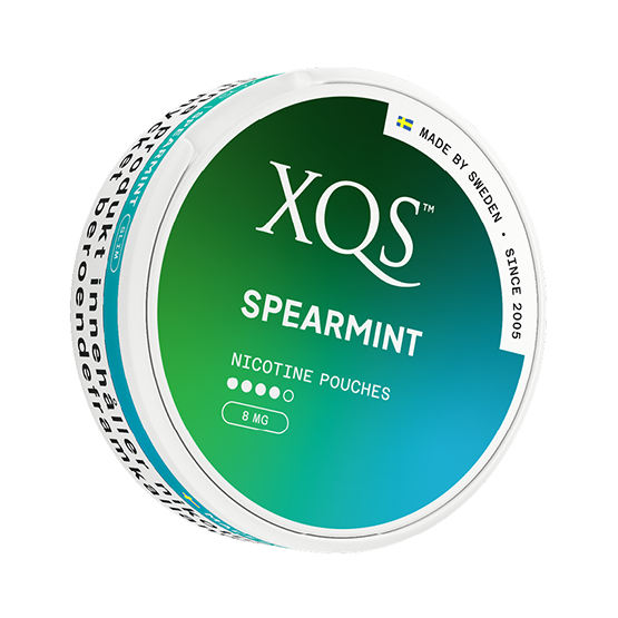 XQS Spearmint Slim Stark Nicotine Pouches