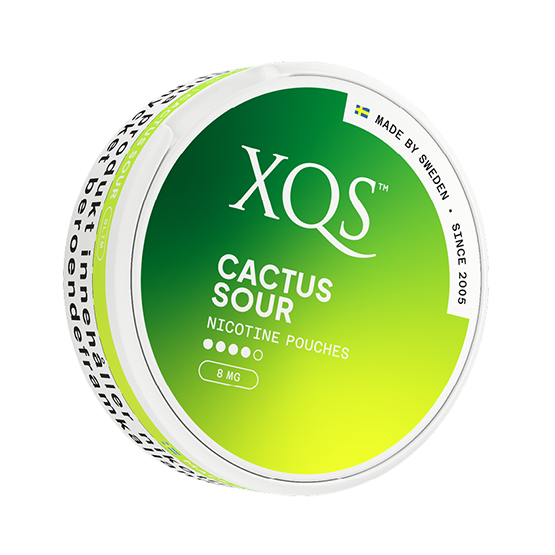 XQS Cactus Sour Slim All White Nicotine Pouches