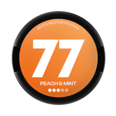 77 Nicotine Pouches Peach & Mint