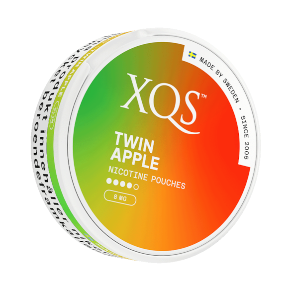 XQS Twin Apple Slim All White Nicotine Pouches