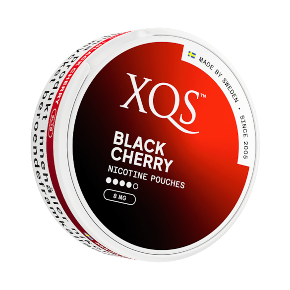 XQS Black Cherry Slim All White Nicotine Pouches