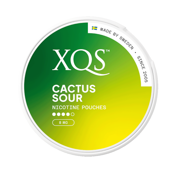 XQS Cactus Sour Slim All White Nicotine Pouches