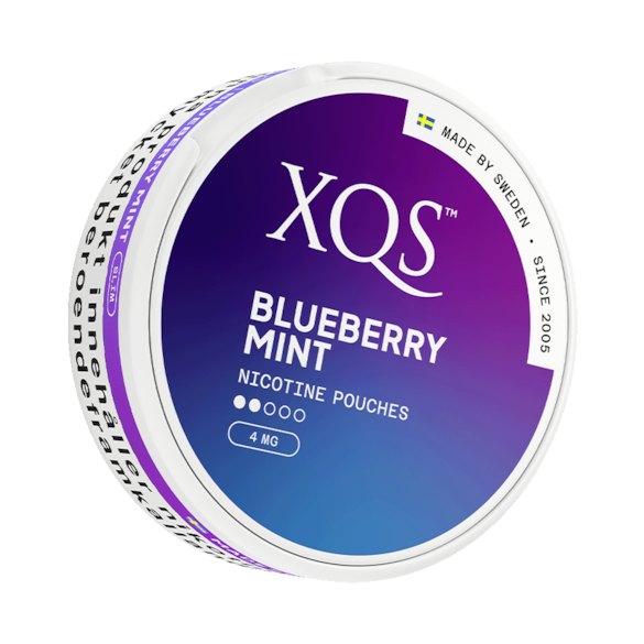 XQS Blueberry Mint Light Slim Nicotine Pouches