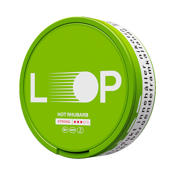Loop Hot Rhubarb Slim Strong Nicotine Pouches
