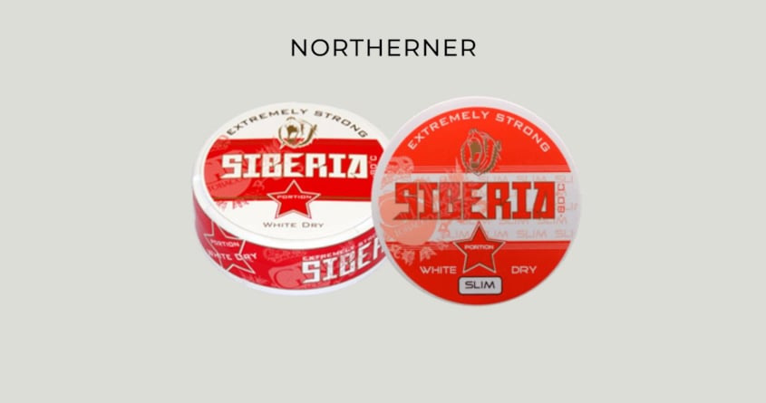 Zwei Dosen Siberia Snus abgebildet