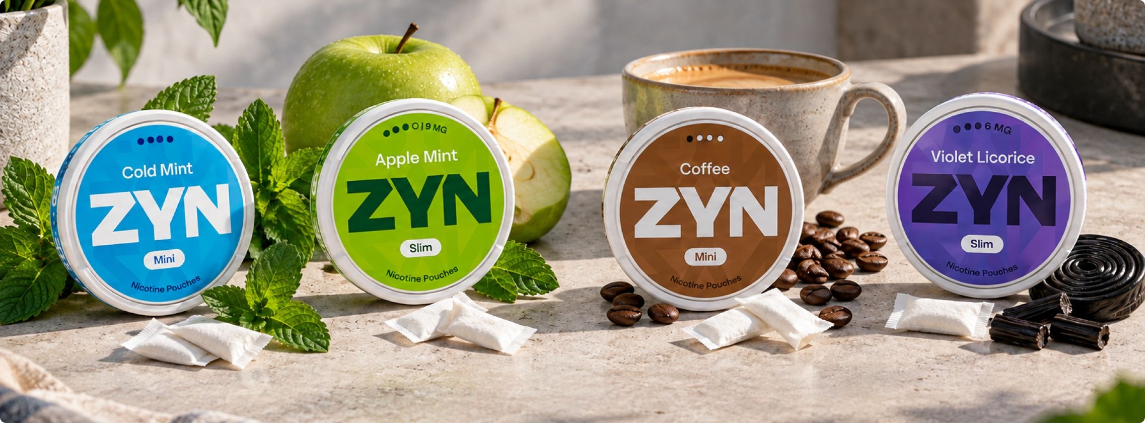 Zyn Mini und Slim Nikotinbeutel