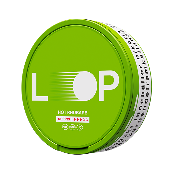 Loop Hot Rhubarb Slim Strong Nicotine Pouches