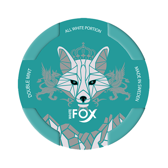 White Fox Double Mint Slim Extra Strong Nicotine Pouches
