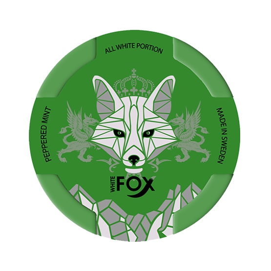 White Fox Peppered Mint Extra Strong Nicotine Pouches
