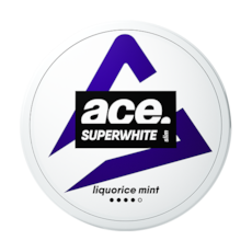 Ace Superwhite Licorice Mint Slim Nicotine Pouches
