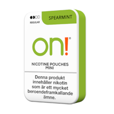 On! Spearmint 3mg Mini Nicotine Pouches