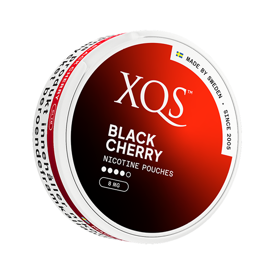 XQS Black Cherry Slim All White Nicotine Pouches