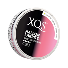 XQS Hallon Lakrits Slim Strong Nicotine Pouches