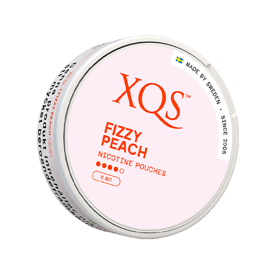 XQS Fizzy Peach Slim Strong Nicotine Pouches