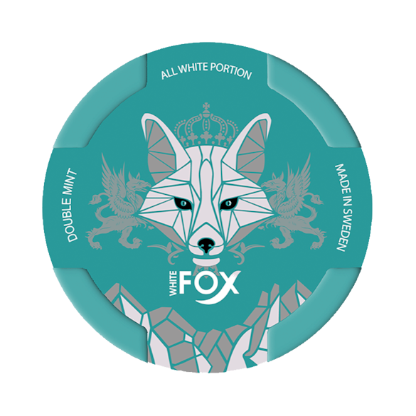 White Fox Double Mint Slim Extra Strong Nicotine Pouches