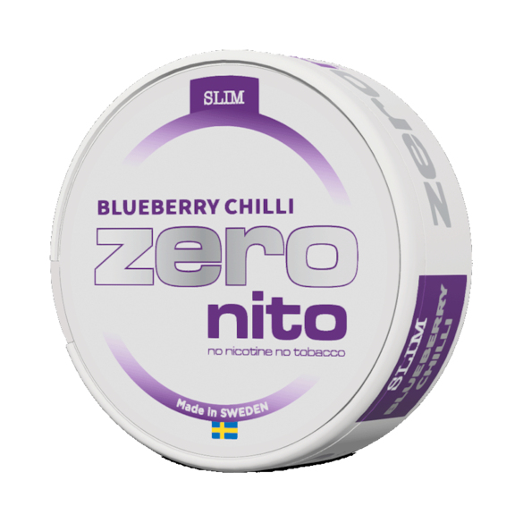 Zeronito Blueberry Chilli Slim Nicotine Free Pouches