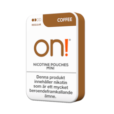 on! Coffee 3mg Mini Nicotine Pouches