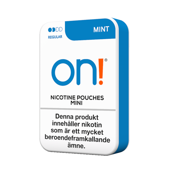 on! Mint 3mg Mini Nicotine Pouches