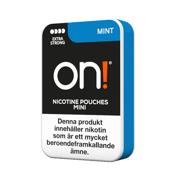 on! Mint 9mg Mini Extra Strong Nicotine Pouches