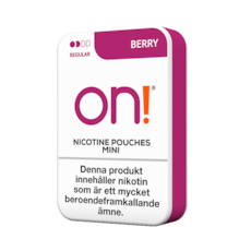 On! Berry 3mg Mini Nicotine Pouches