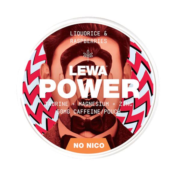 LEWA Liquorice & Raspberries Nicotine Free Pouches