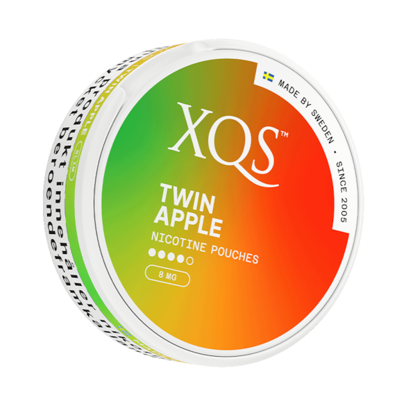 XQS Twin Apple Slim All White Nicotine Pouches