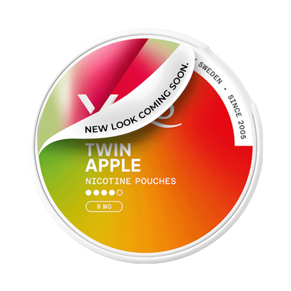 XQS Twin Apple Slim All White Nicotine Pouches