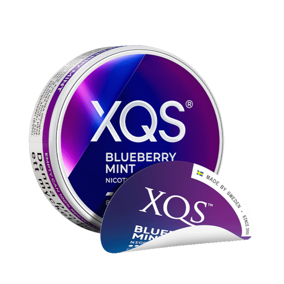 XQS Blueberry Mint Light Slim Nicotine Pouches
