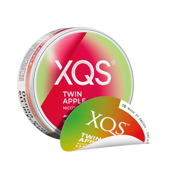 XQS Twin Apple Slim All White Nicotine Pouches
