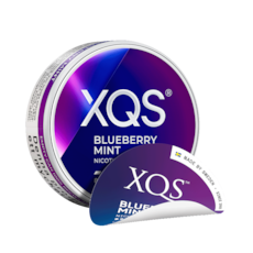 XQS Blueberry Mint Slim All White Nicotine Pouches