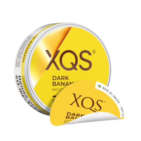 XQS Dark Banana Slim Strong Nicotine Pouches