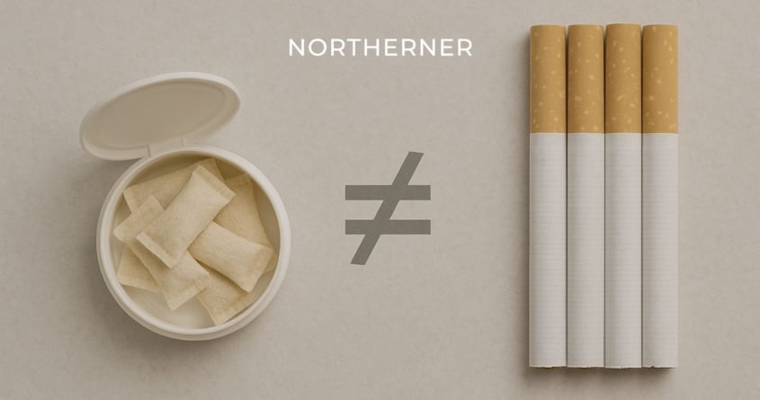 Nicotine levels in pouches and cigarettes