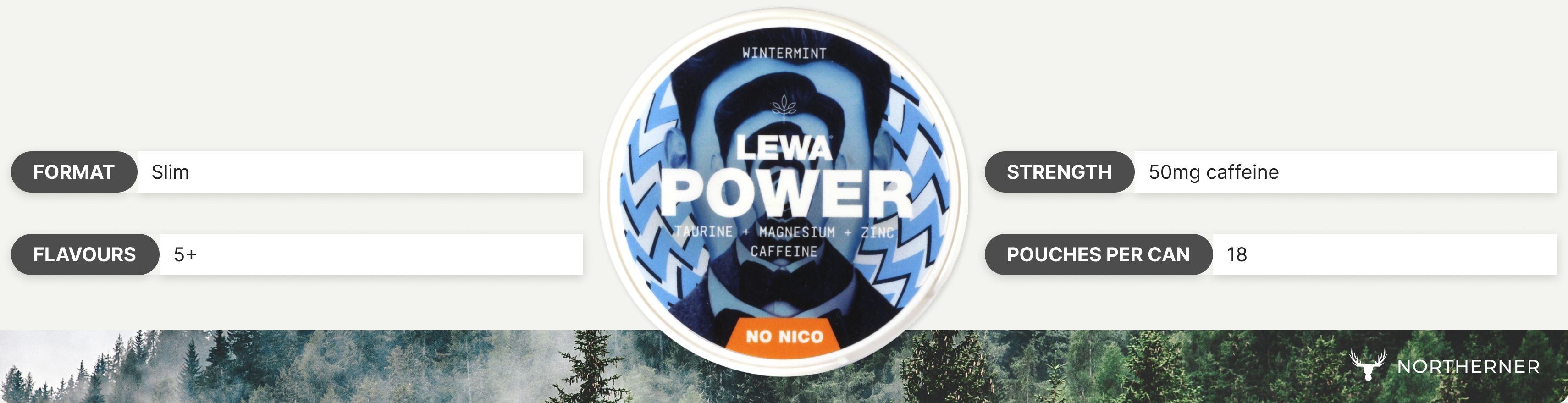 LEWA caffeine pouches