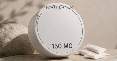 150mg snus can with rocky background