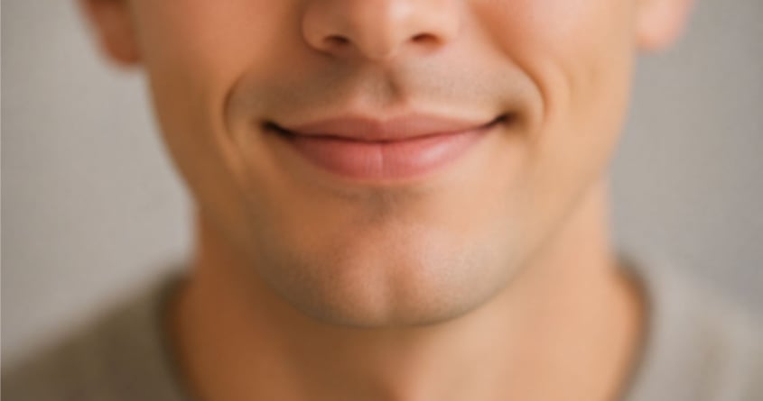 a smiling man's face