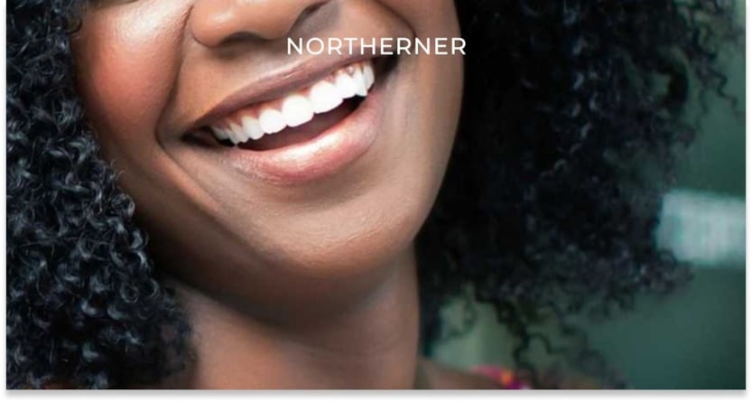 Woman smiling