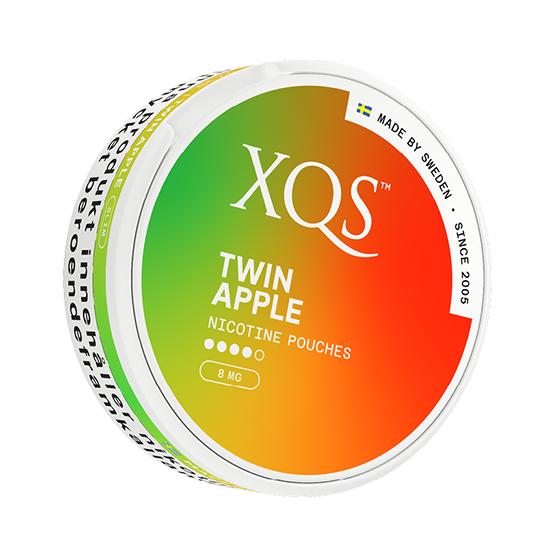 XQS Twin Apple Slim All White Nicotine Pouches