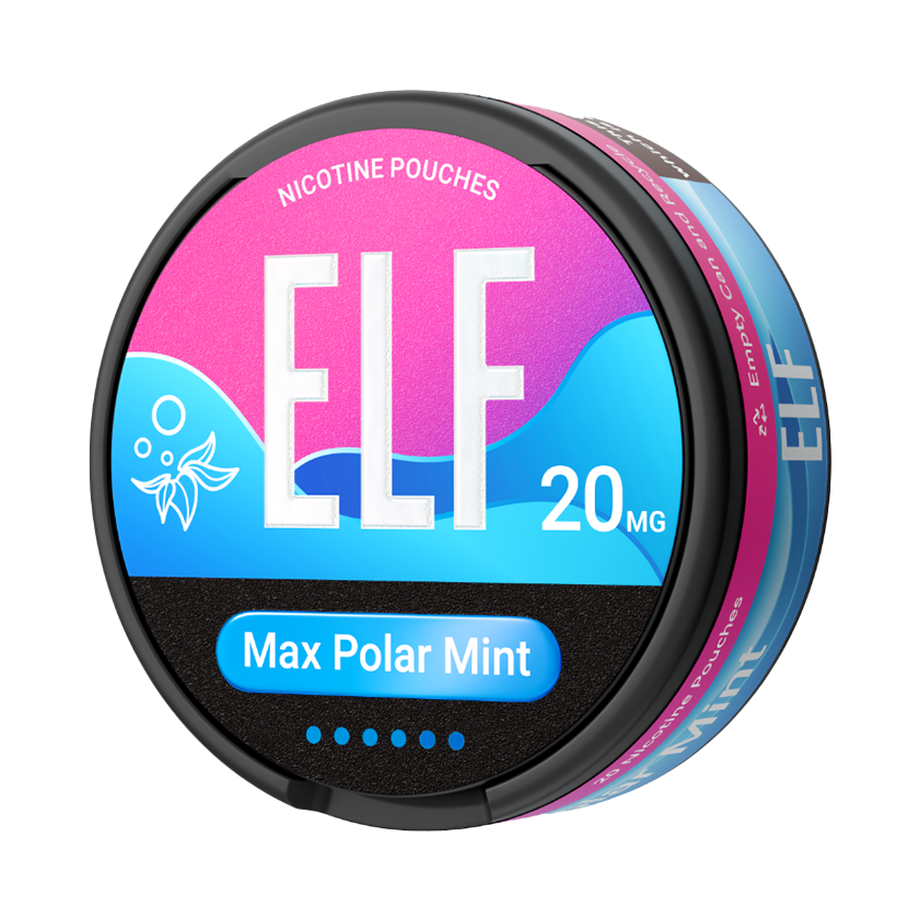 ELF Nicotine Pouches Max Polar Mint 20mg From £3.29 ✓ Next Day
