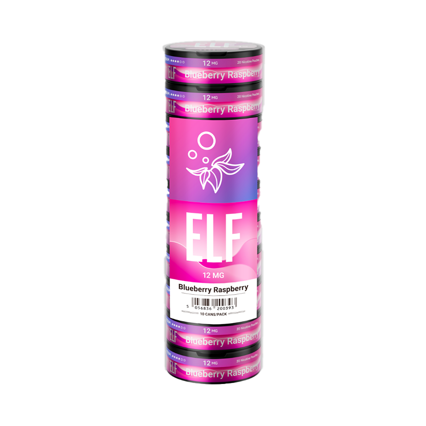 ELF Nicotine Pouches Blueberry Raspberry 12mg From £3.29 ✓ Next Day Delivery