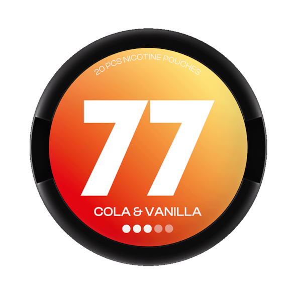 77 Nicotine Pouches Cola & Vanilla