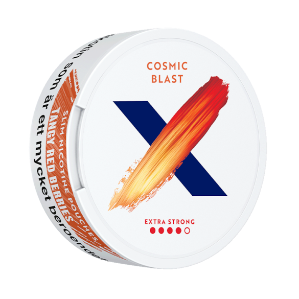 X Cosmic Blast Slim Extra Strong Nicotine Pouches