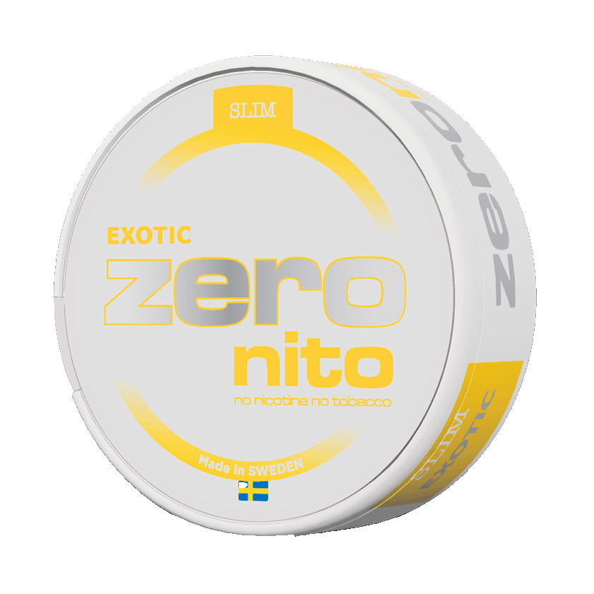 nicotine pouches no tobacco Zeronito Exotic Slim Nicotine Free 🚚 Next Day Delivery