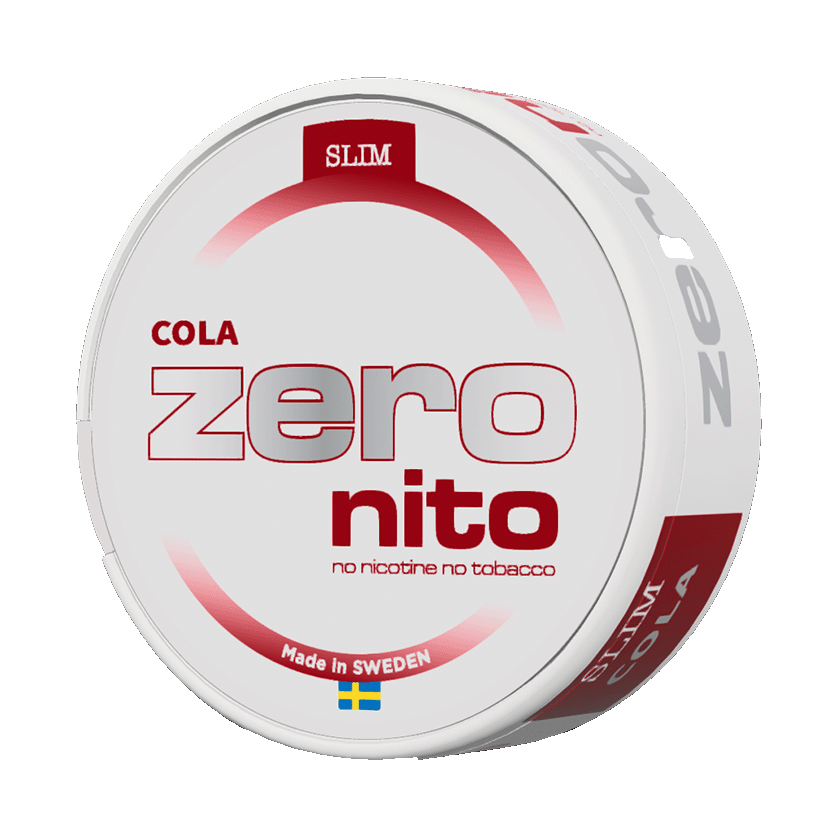 zero nicotine zero tobacco pouches Zeronito Cola Slim Nicotine Free 🚚 Next Day Delivery