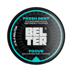 BELTER Focus Fresh Mint Caffeine Pouches