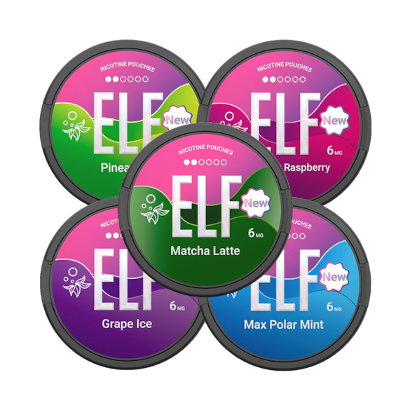 ELF Nicotine Pouches 5-pack 6mg Mixpack