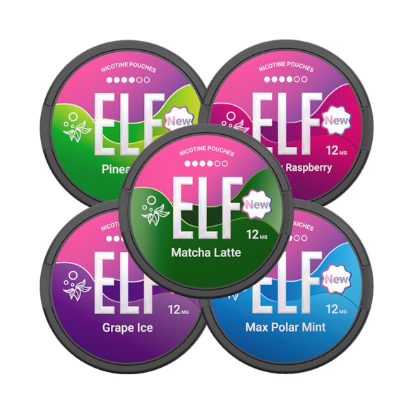 ELF Nicotine Pouches 5-pack 12mg Mixpack